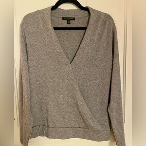 Gray Wrap Sweater